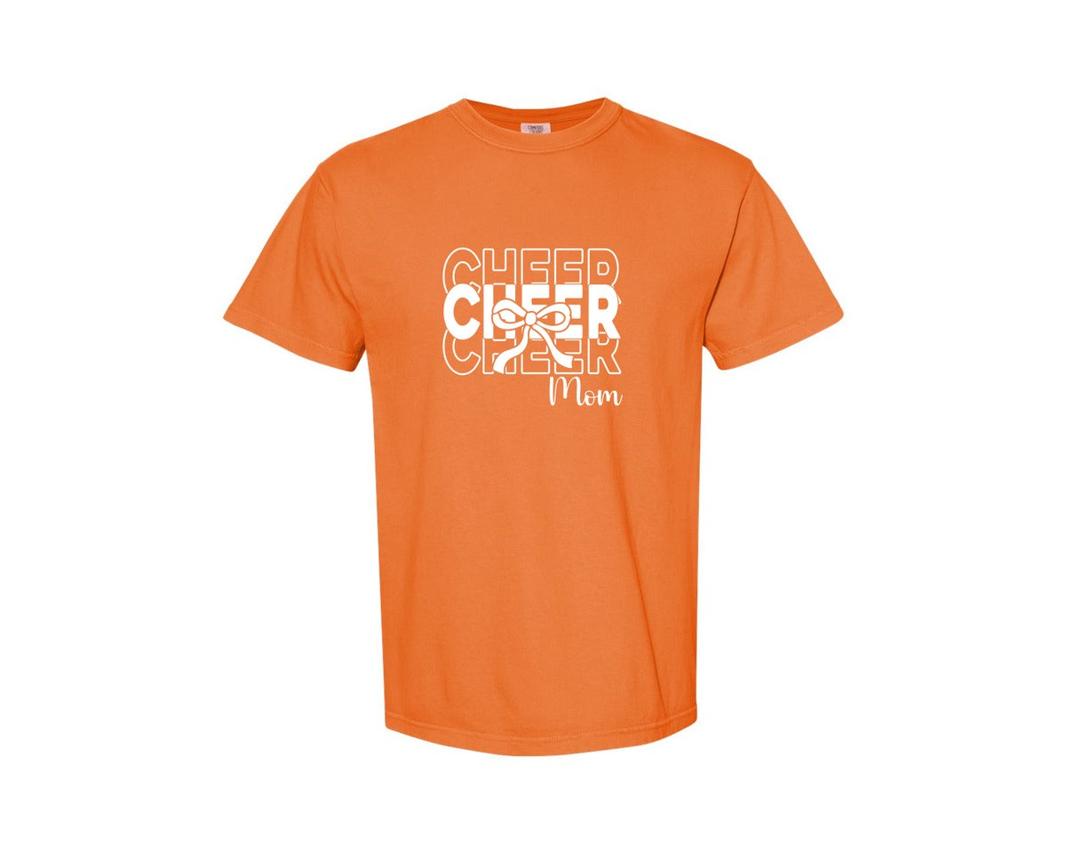 brand:Comfort Colors|color:Burnt Orange|Cheer Mom Cheerleader 2 Graphic T-Shirt