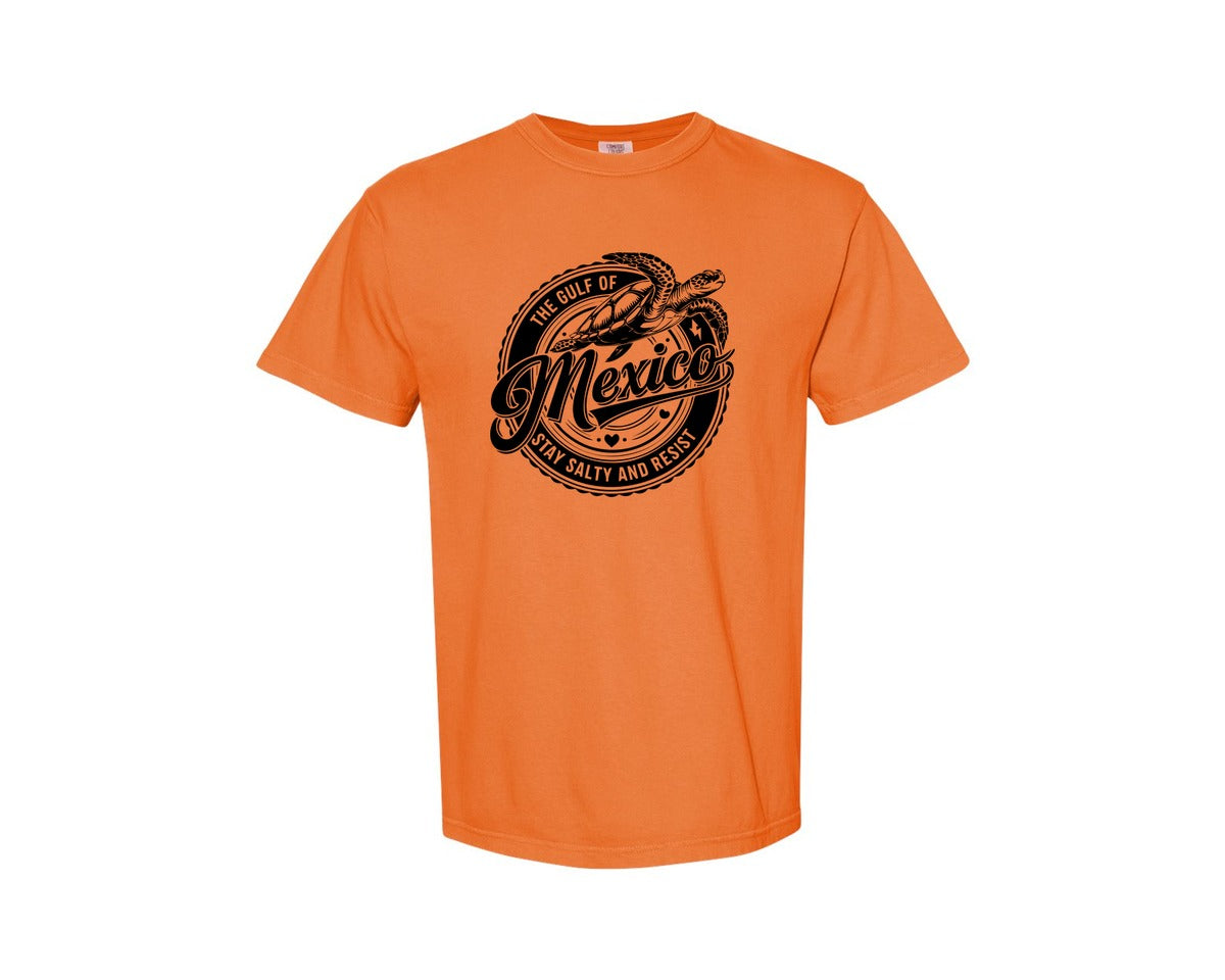 brand:Comfort Colors|color:Burnt Orange|Gulf Of Mexico Turtle Beach Graphic T-Shirt