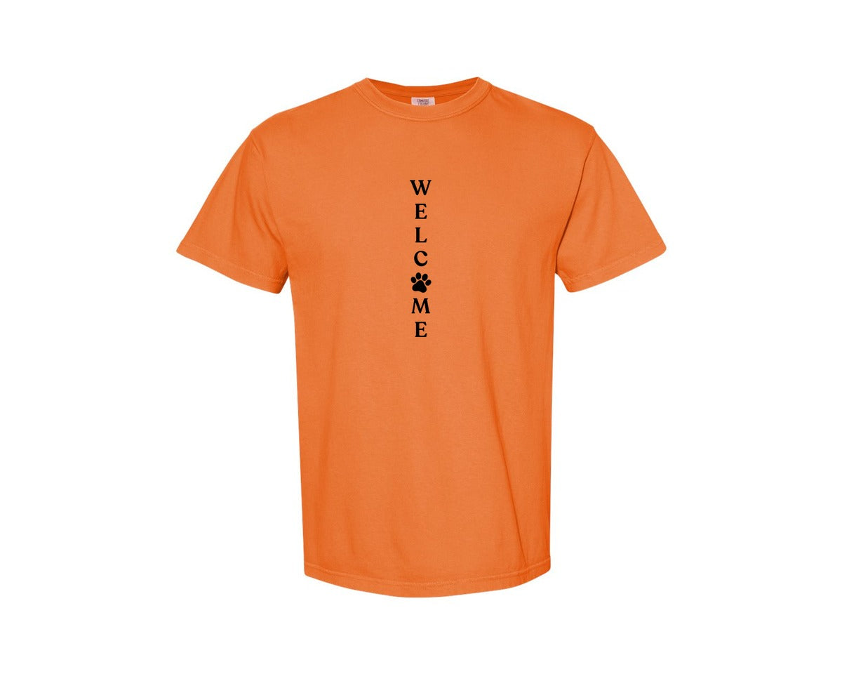brand:Comfort Colors|color:Burnt Orange|Welcome Porch Sign 22 Graphic T-Shirt