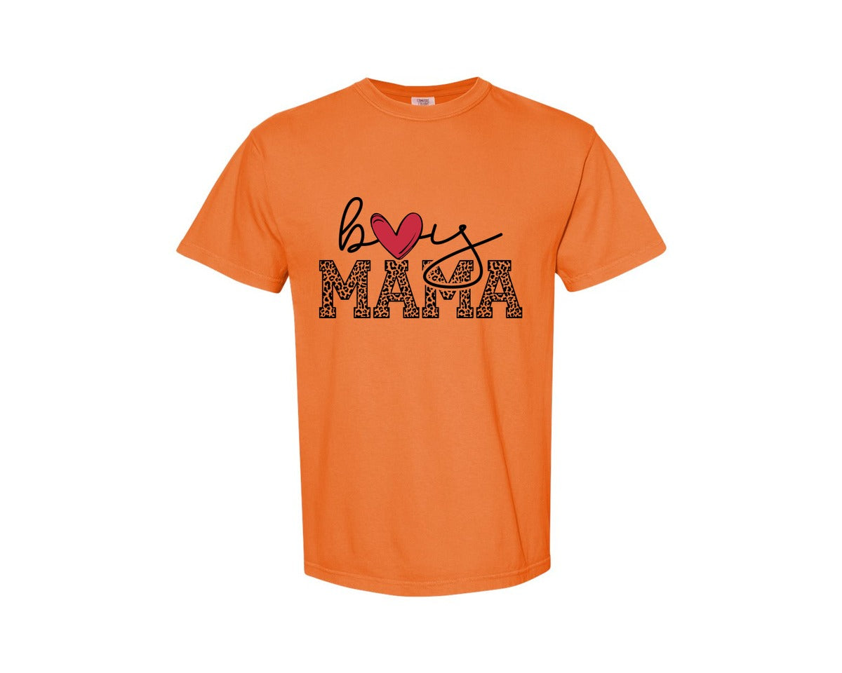 brand:Comfort Colors|color:Burnt Orange|Boy Mama Mama Boy 2 Graphic T-Shirt