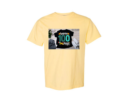 brand:Comfort Colors|color:Butter|100 Days Of School Shirt 10 Graphic T-Shirt