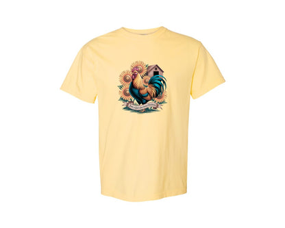 brand:Comfort Colors|color:Butter|Just A Girl Who Loves Chickens 10 Graphic T-Shirt