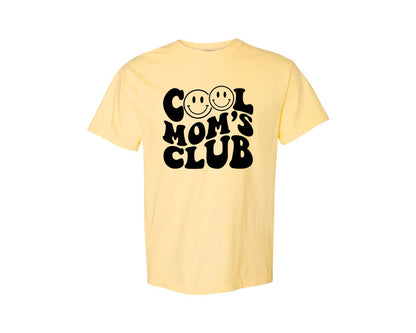 brand:Comfort Colors|color:Butter|Cool Moms Club Wavy 2 Graphic T-Shirt
