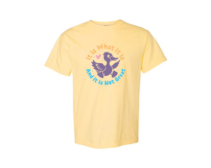 brand:Comfort Colors|color:Butter|It Is What It Is And It Is Not Great 12 Graphic T-Shirt