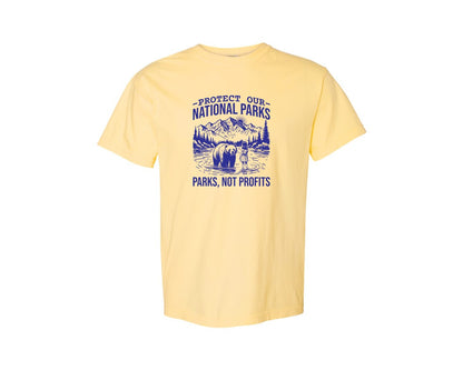 brand:Comfort Colors|color:Butter|Protect Our National Parks Shirt Save Graphic T-Shirt