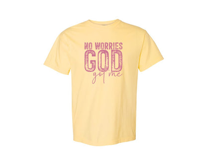 brand:Comfort Colors|color:Butter|Unafraidgod Got Me Christian Q Graphic T-Shirt