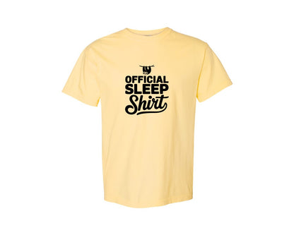brand:Comfort Colors|color:Butter|Official Sleep Shirt T Shirt Graphic T-Shirt