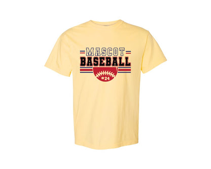 brand:Comfort Colors|color:Butter|Baseball Shirt Baseball Team Graphic T-Shirt