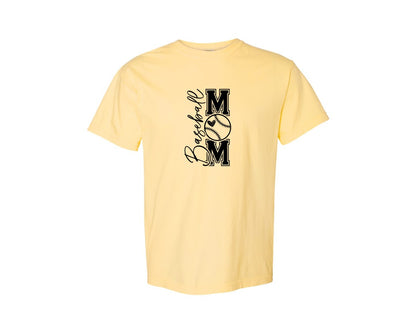 brand:Comfort Colors|color:Butter|Baseball Mom Baseball Mom 2 Graphic T-Shirt