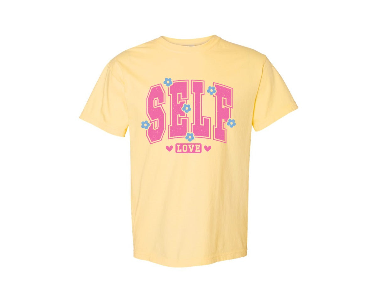 brand:Comfort Colors|color:Butter|Self Love Pnginspirational Graphic T-Shirt