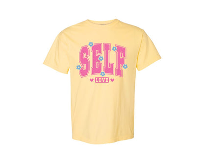 brand:Comfort Colors|color:Butter|Self Love Pnginspirational Graphic T-Shirt