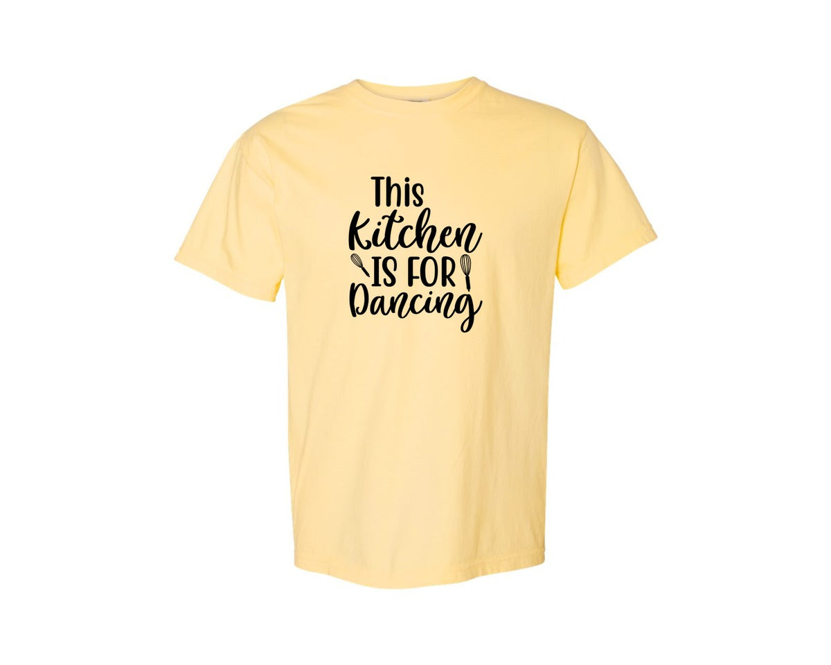 brand:Comfort Colors|color:Butter|Home Cooking Funny Kitchen T Shirt Graphic T-Shirt
