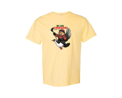 brand:Comfort Colors|color:Butter|We Are Canada Elbows Up Graphic T-Shirt