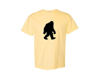 brand:Comfort Colors|color:Butter|Bigfoot Sasquatch Figure Design Graphic T-Shirt