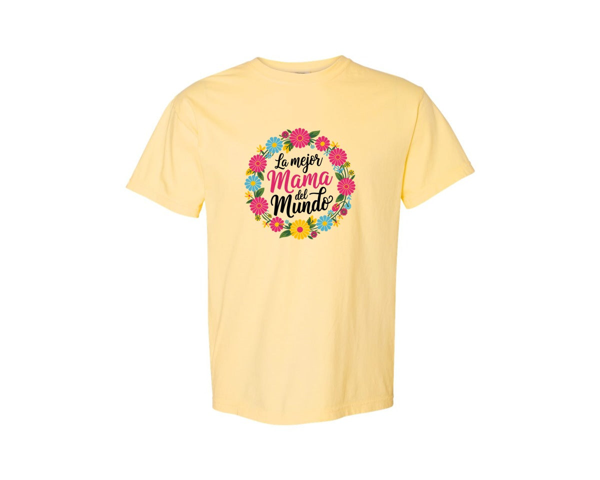 brand:Comfort Colors|color:Butter|Spanish Mothers Day 6 Graphic T-Shirt