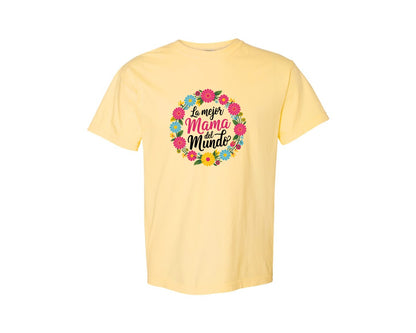 brand:Comfort Colors|color:Butter|Spanish Mothers Day 6 Graphic T-Shirt