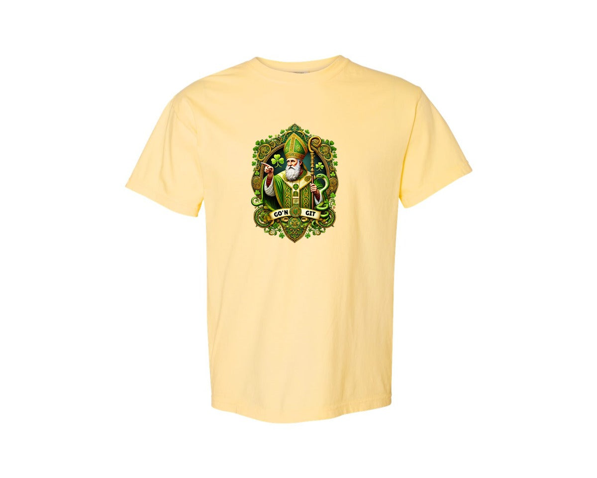 brand:Comfort Colors|color:Butter|St Patricks Day Saint Patrick Graphic T-Shirt