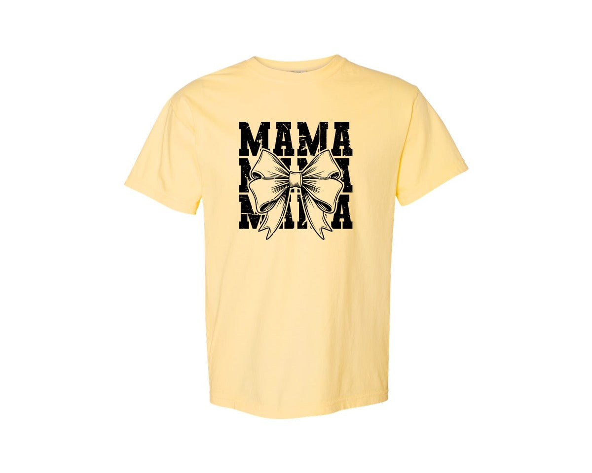 brand:Comfort Colors|color:Butter|Mama Mom Mama Coquette Graphic T-Shirt