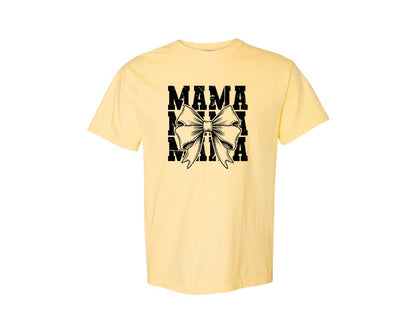 brand:Comfort Colors|color:Butter|Mama Mom Mama Coquette Graphic T-Shirt