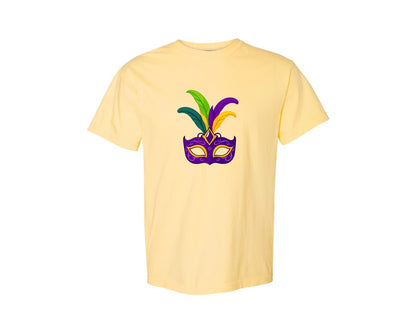 brand:Comfort Colors|color:Butter|Mardi Gras Mask T Shirt Design 4 Graphic T-Shirt