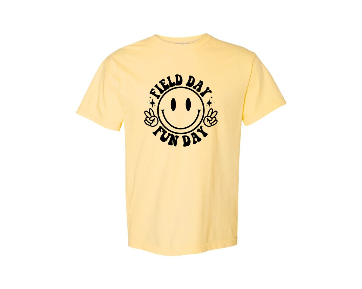 brand:Comfort Colors|color:Butter|Field Day Fun Day Field Day Graphic T-Shirt