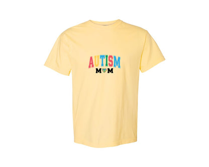 brand:Comfort Colors|color:Butter|Autism Mom Autism Day Graphic T-Shirt