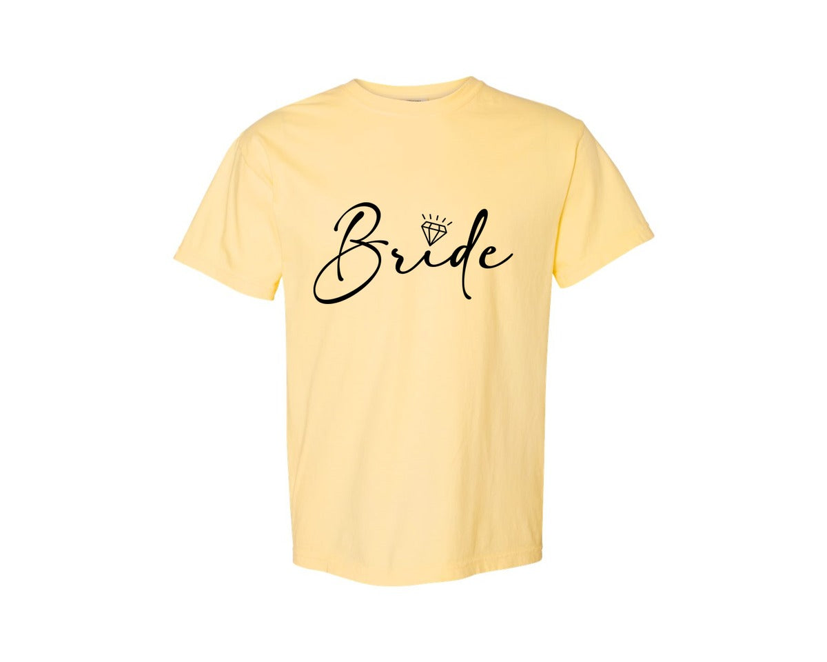 brand:Comfort Colors|color:Butter|Bride Wedding Bridal Party 2 Graphic T-Shirt