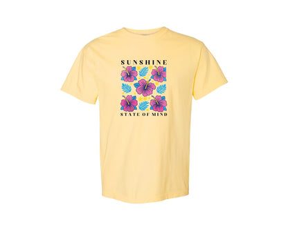 brand:Comfort Colors|color:Butter|Sunshine State Of Mind Summer Graphic T-Shirt