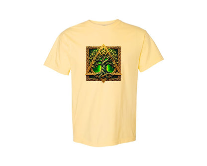 brand:Comfort Colors|color:Butter|Celtic Tree Of Life Mystical Tree Graphic T-Shirt