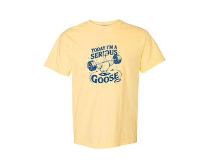 brand:Comfort Colors|color:Butter|Today Im A Serious Goose Bird T Shirt 2 Graphic T-Shirt