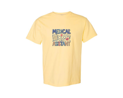 brand:Comfort Colors|color:Butter|Medical Assistant 7 Graphic T-Shirt
