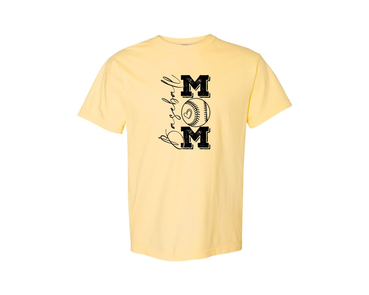 brand:Comfort Colors|color:Butter|Baseball Mama 16 Graphic T-Shirt