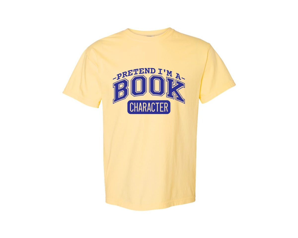 brand:Comfort Colors|color:Butter|Pretend Im A Book Character Book Lover 2 Graphic T-Shirt