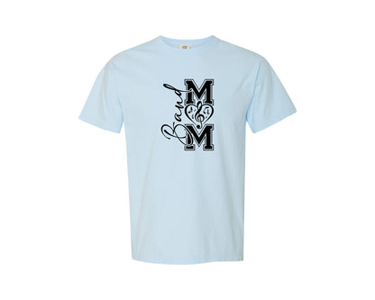 brand:Comfort Colors|color:Chambray|Marching Band Mom Shirt Design Graphic T-Shirt