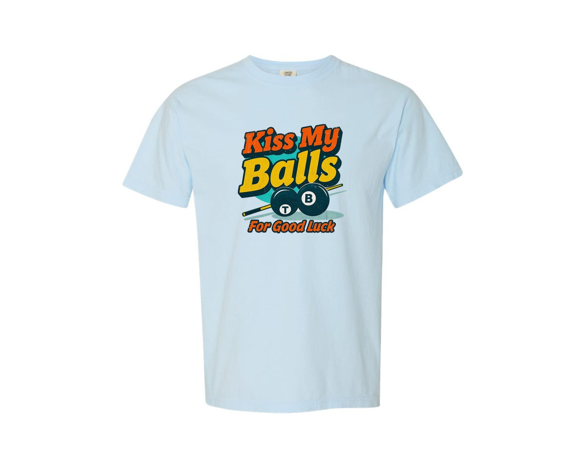 brand:Comfort Colors|color:Chambray|Retro Billiards Balls T Shirt Design Graphic T-Shirt