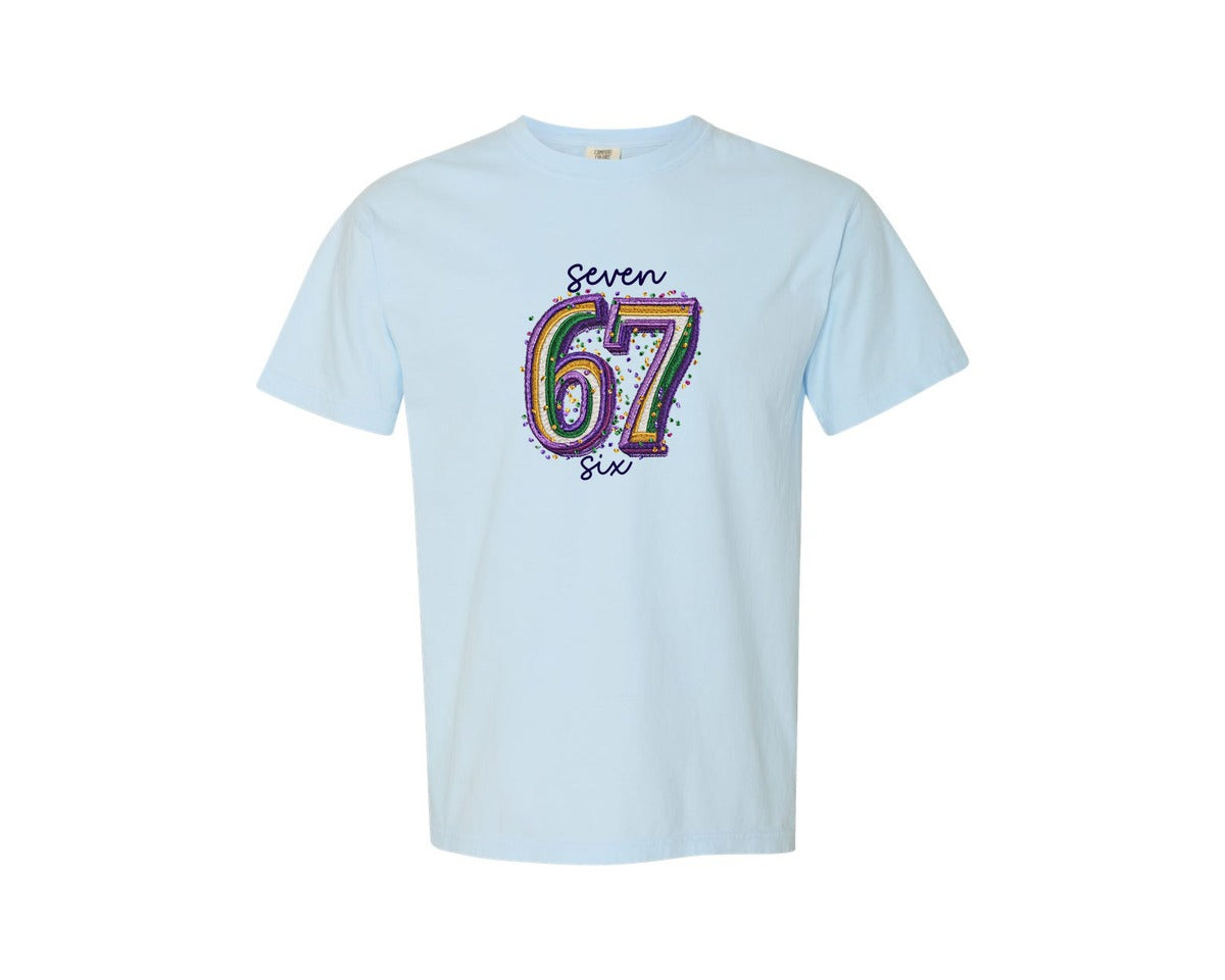 brand:Comfort Colors|color:Chambray|67 Mardi Gras Pngmardi Gras 67 Graphic T-Shirt