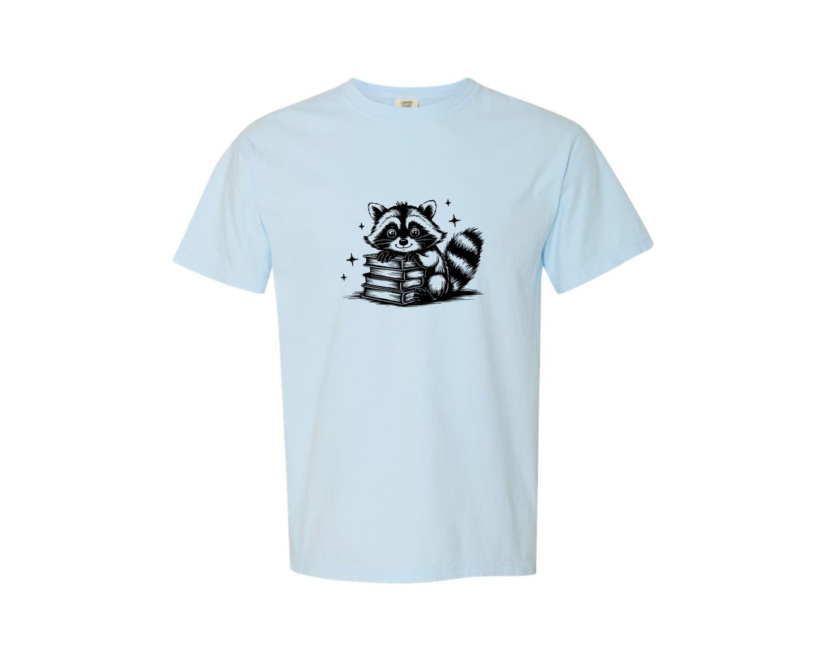 brand:Comfort Colors|color:Chambray|Raccoon Design 2 Graphic T-Shirt