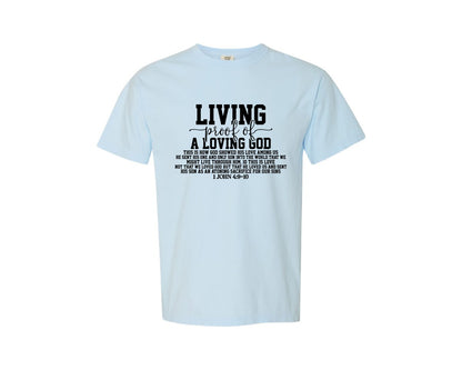 brand:Comfort Colors|color:Chambray|Aesthetic Christian Shirt For Men Graphic T-Shirt