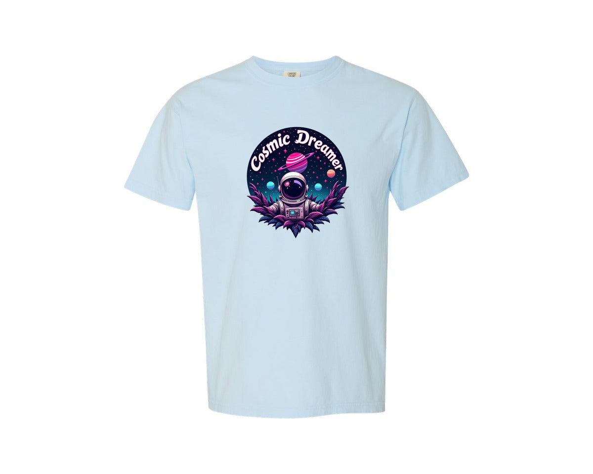 brand:Comfort Colors|color:Chambray|Cosmic Dreamer T Shirt Design Graphic T-Shirt