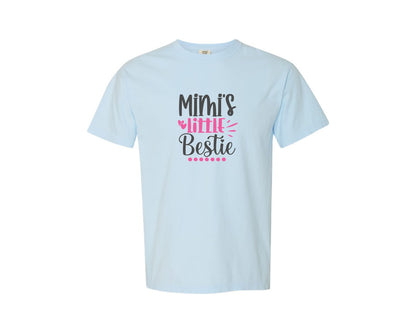 brand:Comfort Colors|color:Chambray|Mimis Little Bestie Graphic T-Shirt
