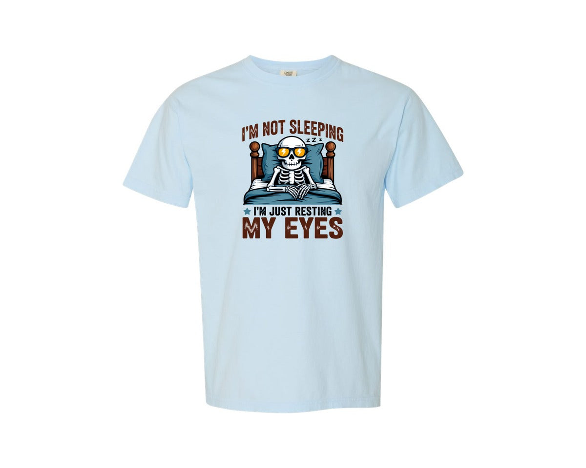 brand:Comfort Colors|color:Chambray|Im Just Resting My Eyes 4 Graphic T-Shirt