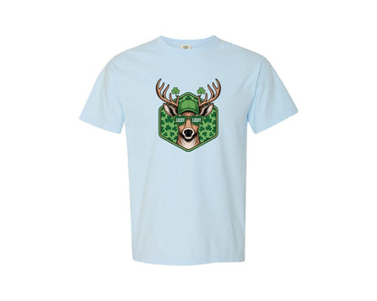 brand:Comfort Colors|color:Chambray|St Patricks Day Buck Boys St Pat Graphic T-Shirt