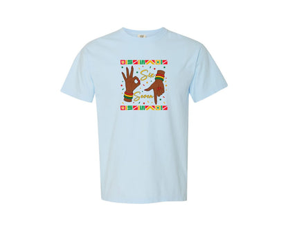 brand:Comfort Colors|color:Chambray|Six Seven Funny Viral Black History Meme Graphic T-Shirt