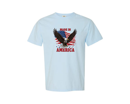 brand:Comfort Colors|color:Chambray|Made In 1776 America 4Th Of July Shirt Graphic T-Shirt