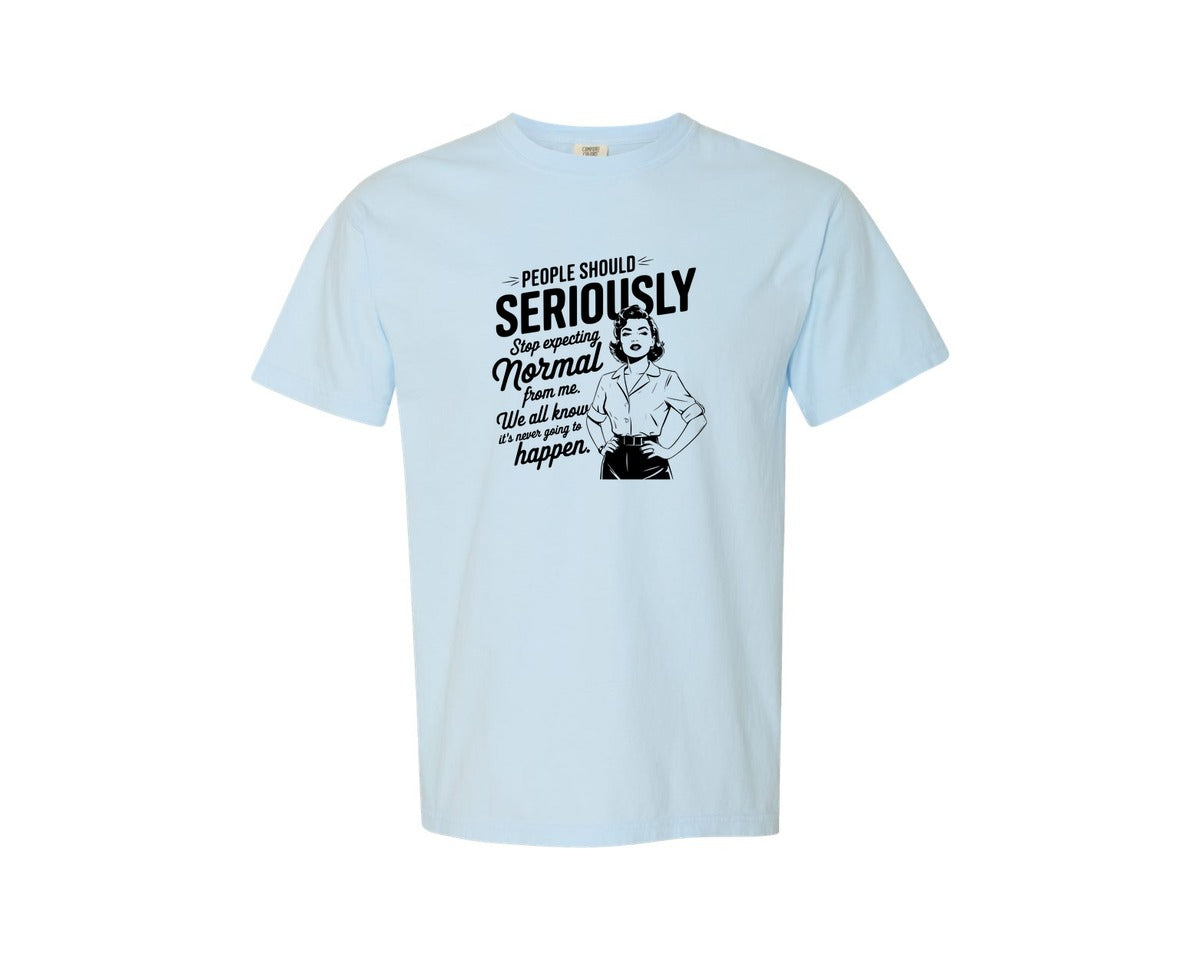brand:Comfort Colors|color:Chambray|Vintage Funny Trendy Woman Shirt Design Graphic T-Shirt