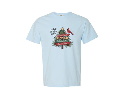 brand:Comfort Colors|color:Chambray|Christian Christmas Sweatshirtreligious Graphic T-Shirt
