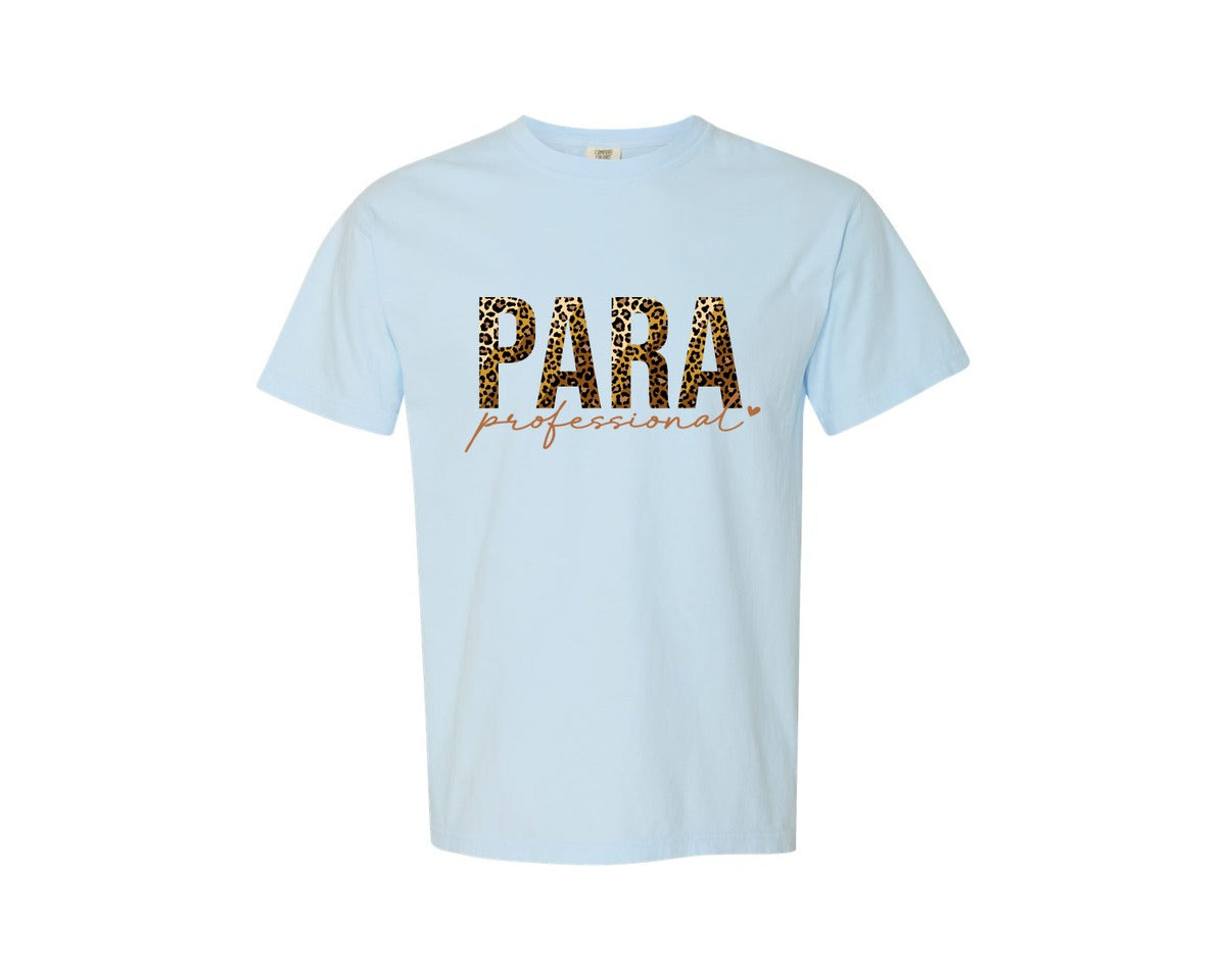 brand:Comfort Colors|color:Chambray|Paraprofessional Teacher 3 Graphic T-Shirt
