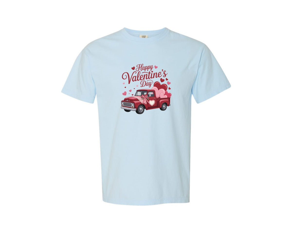 brand:Comfort Colors|color:Chambray|Happy Valentines Day Design 21 Graphic T-Shirt