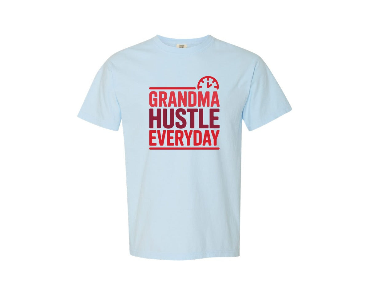 brand:Comfort Colors|color:Chambray|Grandma Hustle Everyday Graphic T-Shirt