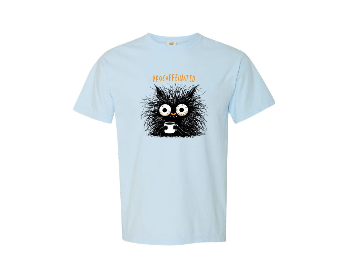 brand:Comfort Colors|color:Chambray|Funny And Sarcastic Cat 2 Graphic T-Shirt
